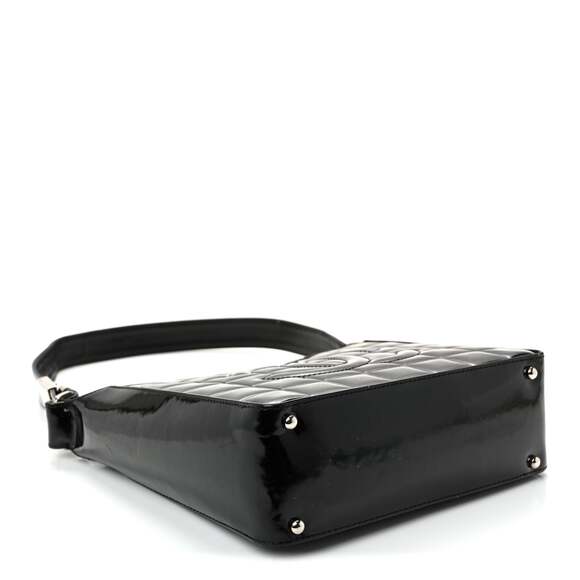 Chanel Patent Quilted Small Chocolate #239947C15B - Picture 4 of 10